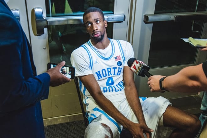 Brandon Robinson and three other Tar Heels dicussed their loss to Wofford on Sunday evening. 