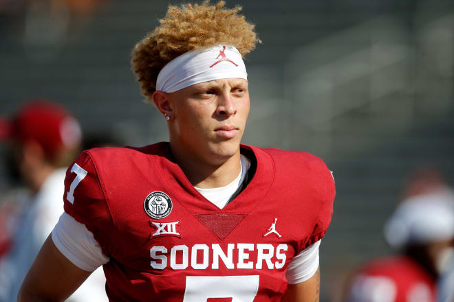 Oklahoma quarterback Spencer Rattler. 