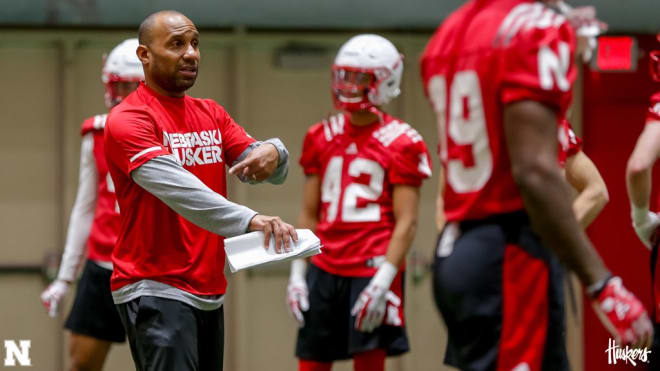 Offensive coordinator Troy Walters said it was a rough day for his group as Nebraska put the pads on for the first time this spring on Thursday.