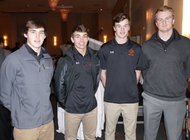 From L-R: Burke Estes, Riley Estes, Blake Walston, and Garrett Walston together as they were so often.