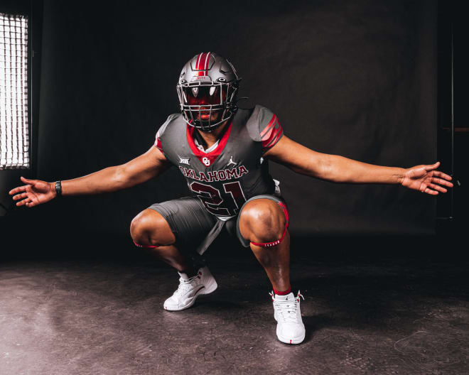 Xavier Robinson while on his official visit to Oklahoma