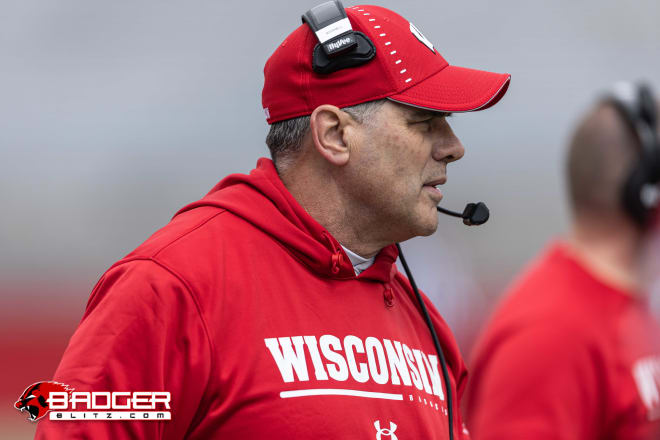 Wisconsin offensive line coach Jack Bicknell Jr. (BadgerBlitz.com)