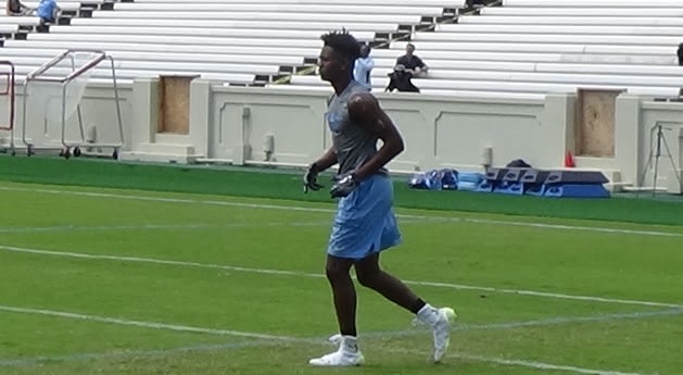 202 WR Michael Wyman has a terrific time Thursday at UNC and will be back again to camp with his H.S. team on the 12th.