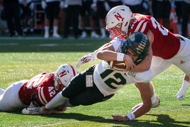 Luke Reimer (28) and Nick Henrich (42) combined for 33 tackles on Saturday.