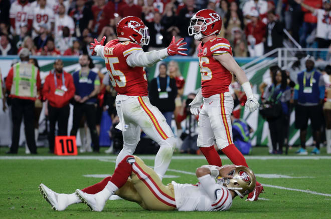 Former Michigan Wolverine football players Frank Clark and Chad Henne each  won Super Bowl rings for the Chiefs.