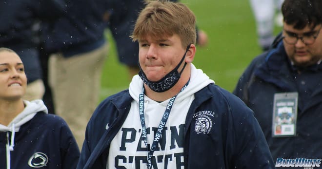 The Penn State Nittany Lion football extended a scholarship offer to Cooper Cousins during pregame.