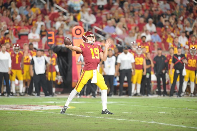 Fink is the third QB to play meaningful snaps for USC this season following JT Daniels' season-ending knee injury in the opener and Slovis' early exit Friday.