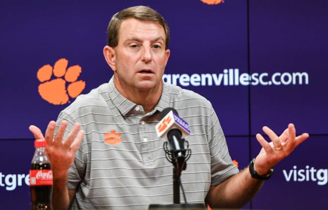 Does Dabo know? Probably no.