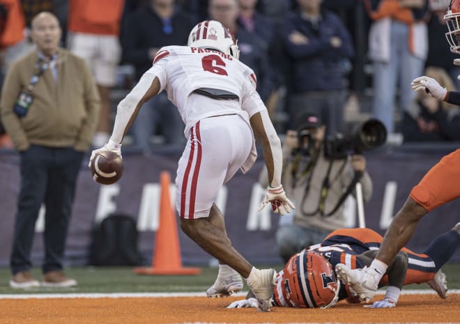 Wisconsin wide receiver Will Pauling. 