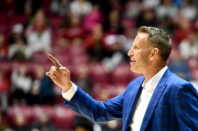 Alabama head coach Nate Oats gives directions to the Crimson Tide during the game with Jacksonville State at Coleman Coliseum. Photo | Gary Cosby Jr. / USA TODAY NETWORK