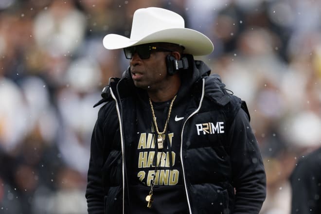 Head coach Deion Sanders during the spring game.