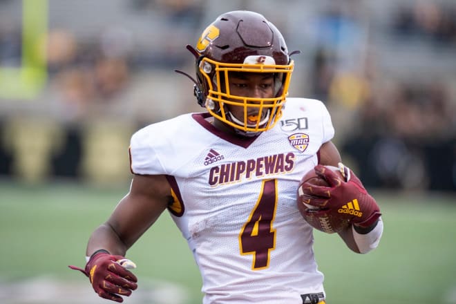Central Michigan transfer Kobe Lewis is a one-time 1,000-yard rusher.