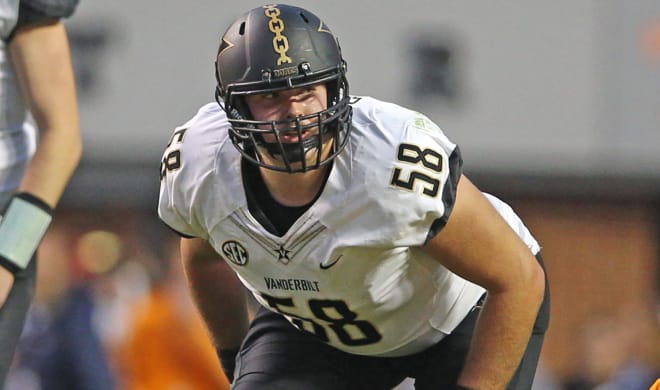 Justin Skule started for four years for Vanderbilt, and is now with San Francisco.