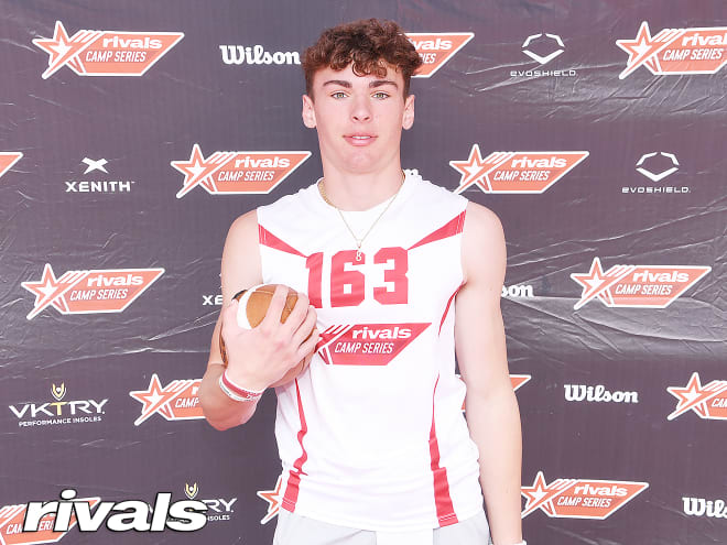 Wisconsin hosted 2025 quarterback Stone Saunders this weekend for the second time. 
