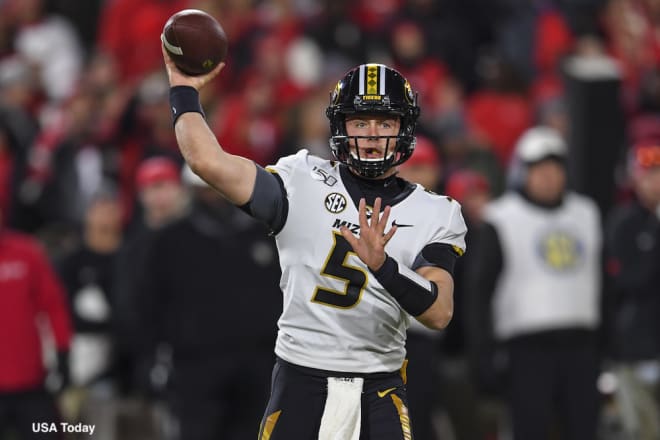 Taylor Powell led Missouri on two second-half touchdown drives against Arkansas.