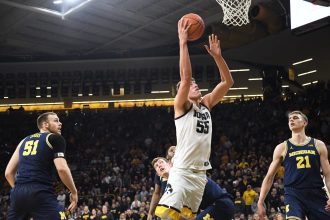 Luka Garza and the Hawkeyes hit the road to face Michigan on Thursday night. 