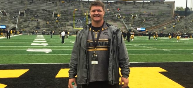 Dike New-Hartford offensive lineman Chase Arends is looking at Iowa and UNI.