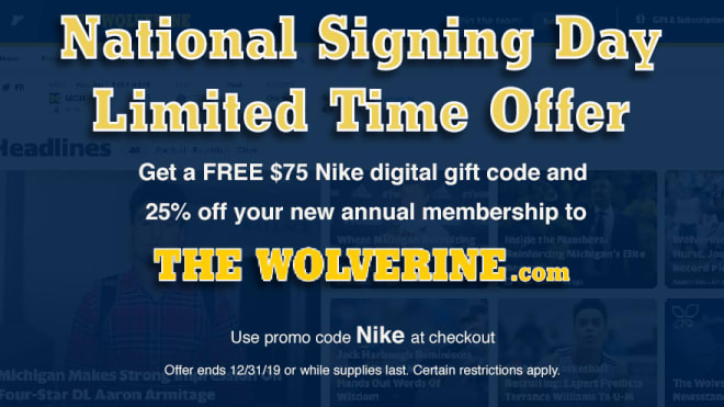 Click the picture to sign up for TheWolverine.com at 25% off PLUS a FREE $75 Nike gift card. Follow instructions below.