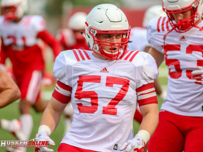 Linebacker Jacob Weinmaster is one Husker walk-on who could be in line for a scholarship this fall.