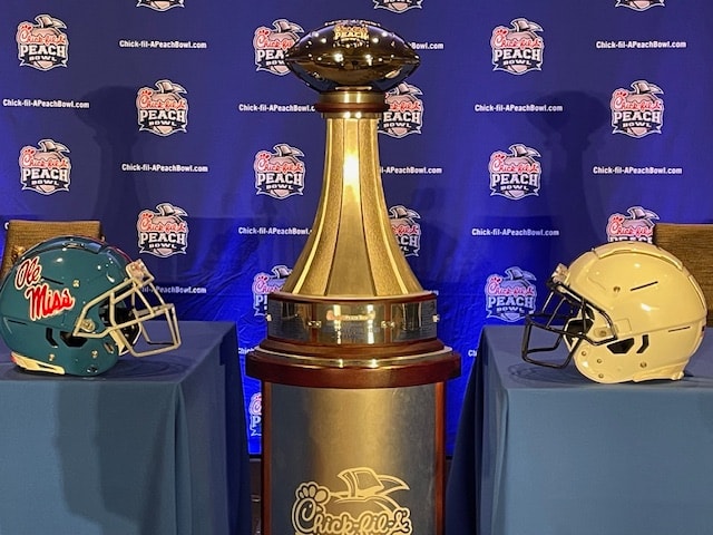 Ole Miss and Penn State square off Saturday in the Chick-fil-A Peach Bowl.