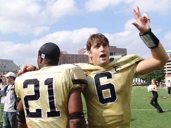 Jay Cutler (6) was one of the best quarterbacks in Vanderbilt football history. 