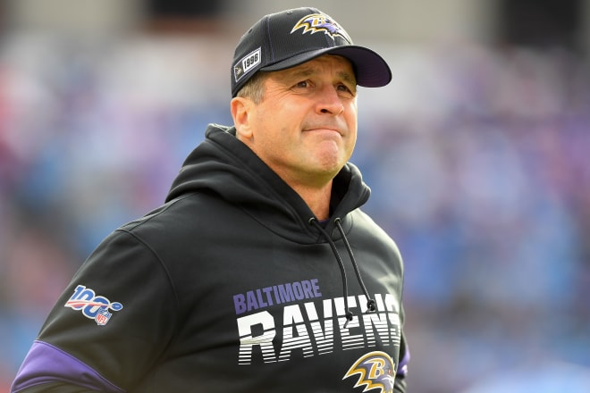 Jim Harbaugh Gave Brother John Harbaugh And The Baltimore Ravens A Scouting  Report On Ben Bredeson