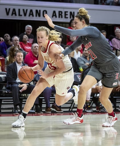 NC State Wolfpack basketball center Elissa Cunane