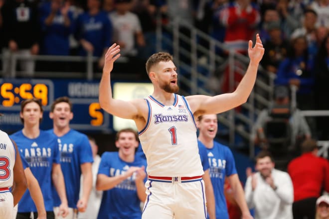 Hunter Dickinson celebrating