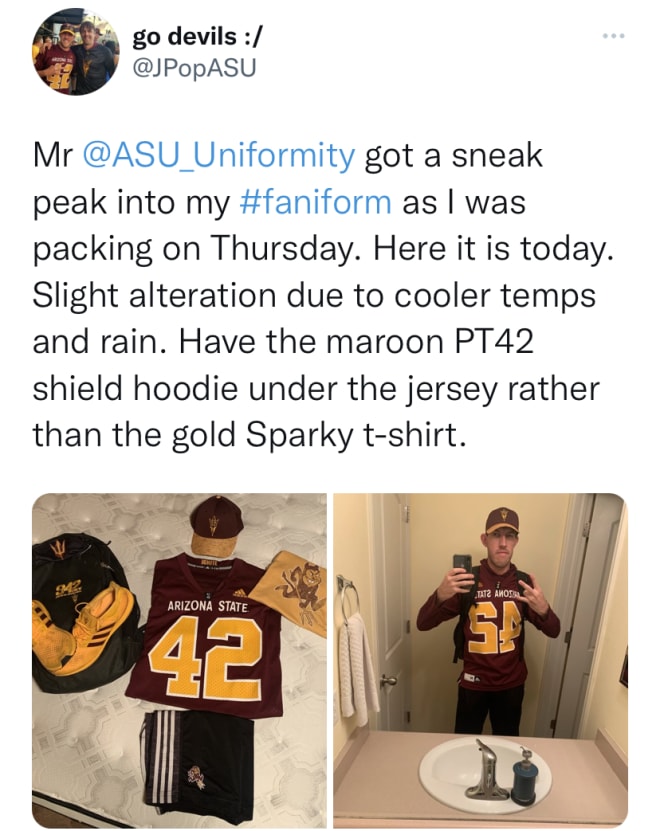 Arizona State 'Froze Gold' Uniform — UNISWAG