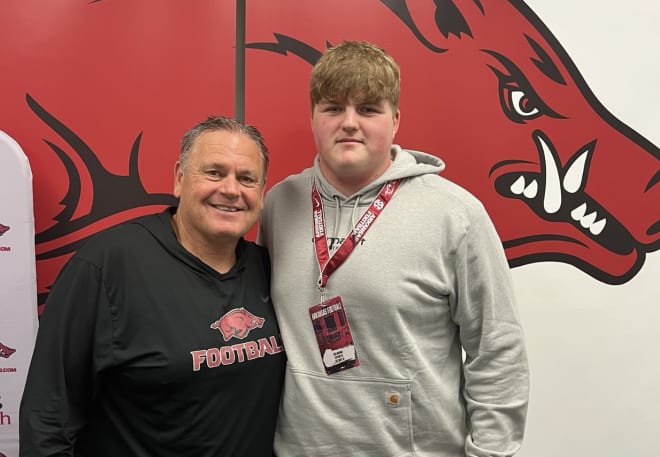 Kobe Branham left Arkansas' Prospect Day with an offer from Sam Pittman. 