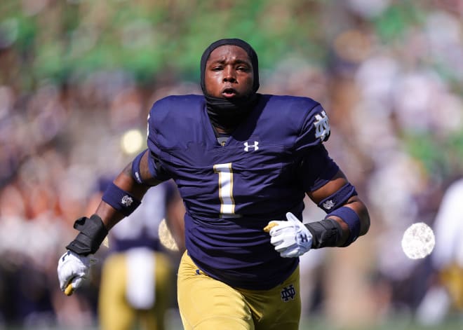 Defensive end Javontae Jean-Baptiste chose not to opt out of Notre Dame's Sun Bowl matchup with Oregon State.