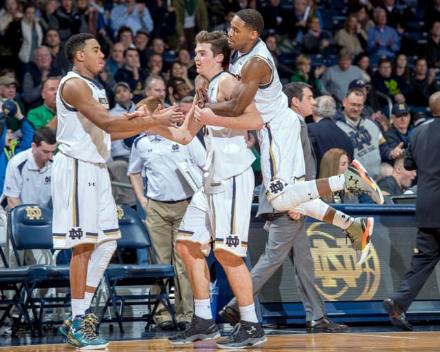 Steve Vasturia (center) and Demetrius Jackson) were part of the 2013 recruiting haul that helped Notre Dame to new heights.