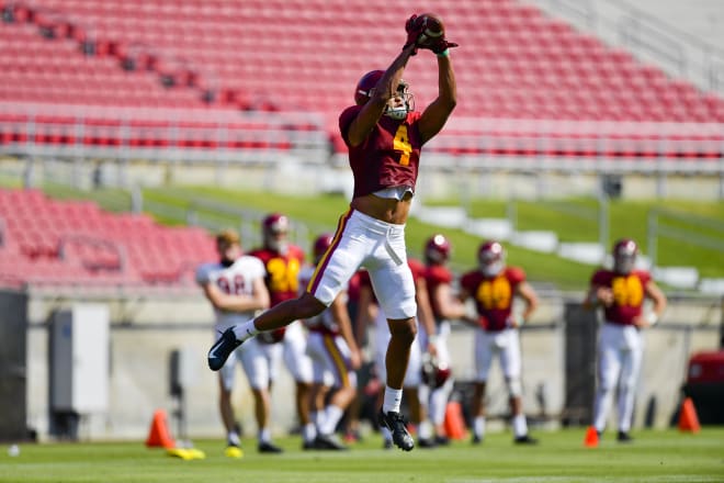 McCoy again, going up for a catch. Th 5-star prospect looks ready to finally show everybody why he's been so highly-touted.