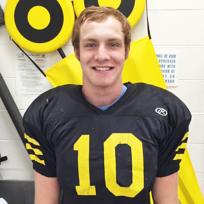Senior running back and linebacker Daniel Young (10) is one of eight Mullen players to make Huskerland's Class D-2 all-state honorable mention list.