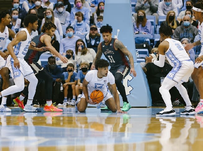Puff Johnson played only five minutes Wedneday, but he still gave the Tar Heels some life.