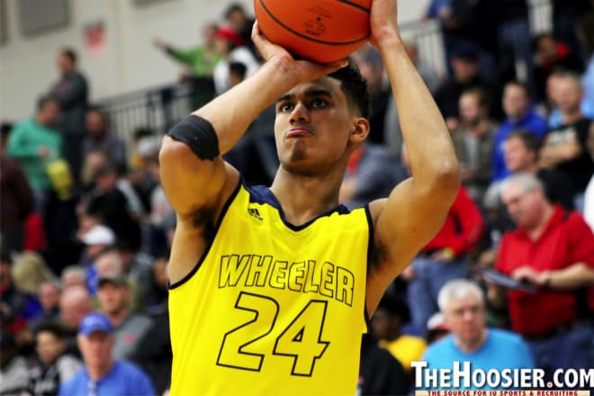 Marietta (Ga.) Wheeler four-star forward Jordan Tucker finished with a game-high 21 points in a 64-51 win over Pickerington (Ohio) Central on Jan. 14.