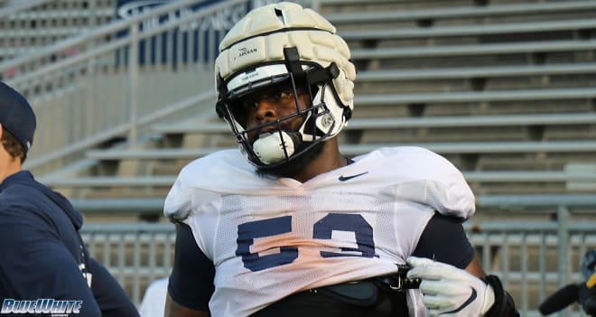 Penn State offensive tackle Rasheed Walker will be a leader for the Nittany Lions this fall. BWI photo/Ryan Snyder