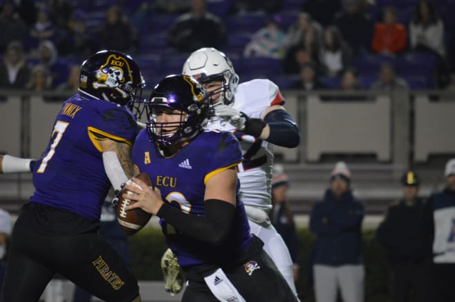 Quarterback Holton Ahlers and ECU picked up their third victory of the year in a 55-21 senior night win over UConn.