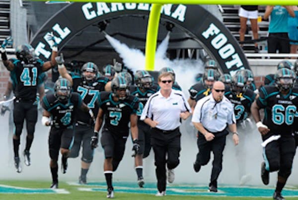 Coastal Carolina stormed into FBS this year and averaged a paltry 8,392 fans per game.