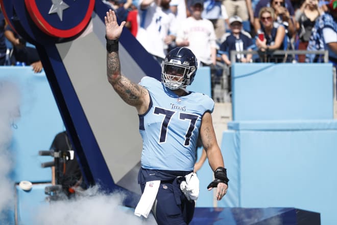 Tennessee Titans and former Michigan Wolverines football offensive tackle Taylor Lewan