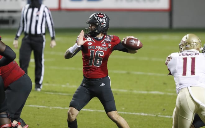 NC State Wolfpack football quarterback Bailey Hockman