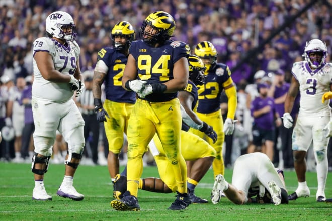 Michigan&rsquo;s Kris Jenkins appears on PFF&rsquo;s top returning interior DL 