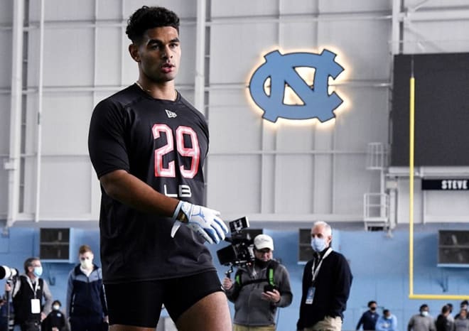After an up-and-down experince at quarterback, CHazz Surratt's move to linebacker is fueling is quest for the NFL.