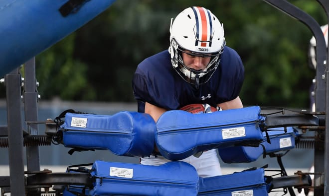  Will Hastings at AU FB practice on Wednesday, August 21, 2019 in Auburn, Ala.