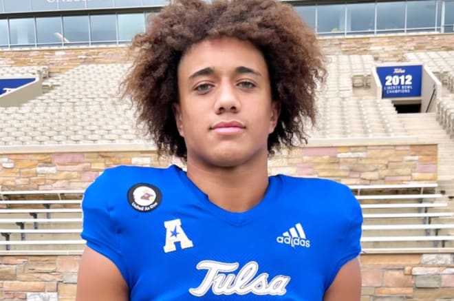 3-star safety Ashton Williams during a visit to Tulsa in June.