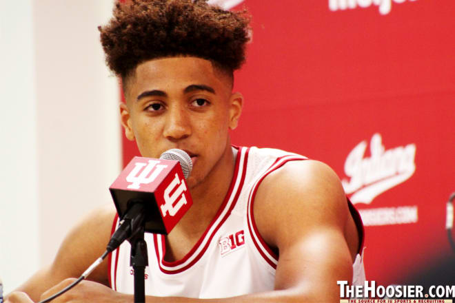 IU freshman Rob Phinisee was one of five Hoosiers to finish in double-figures in IU's win over Marquette.