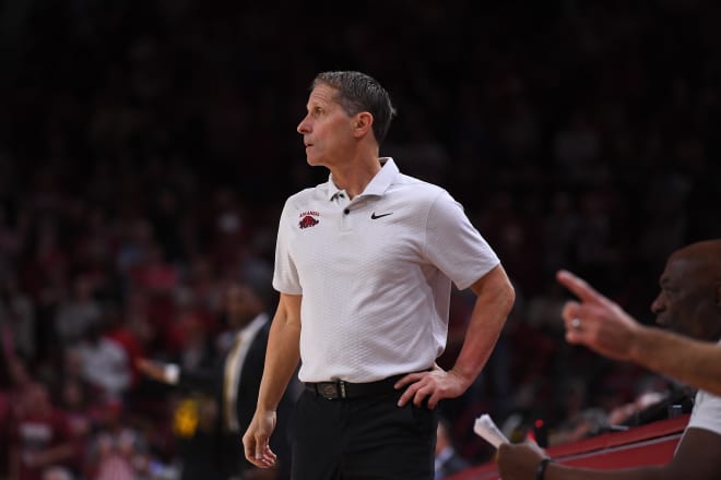 Arkansas head coach Eric Musselman. 