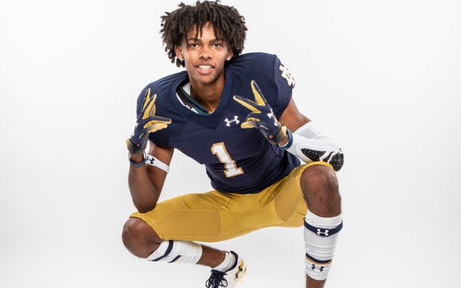 2021 WR Andrel Anthony is pumped up about the Notre Dame Fighting Irish.