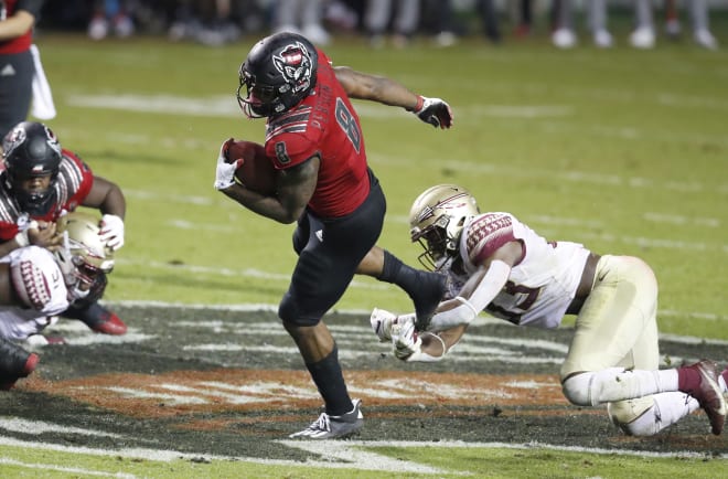 NC State Wolfpack football running back Ricky Person Jr.