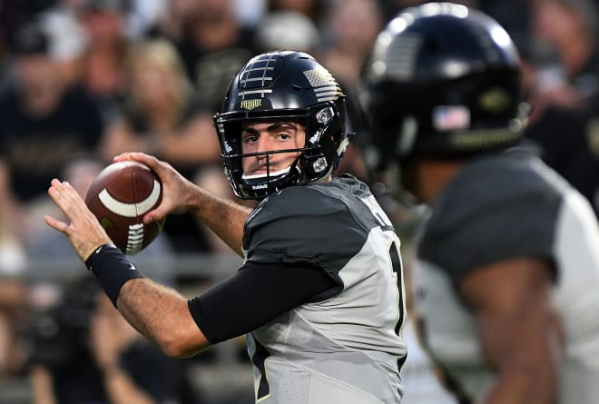 David Blough's 590 total yards Saturday vs. Missouri was the second-most in Big Ten Conference history.